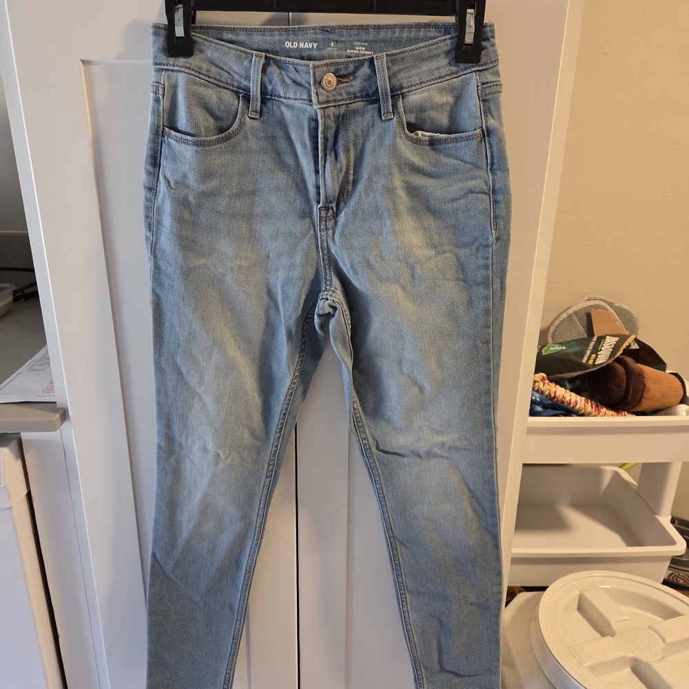 Old Navy Women's Sky Blue Skinny Jeans